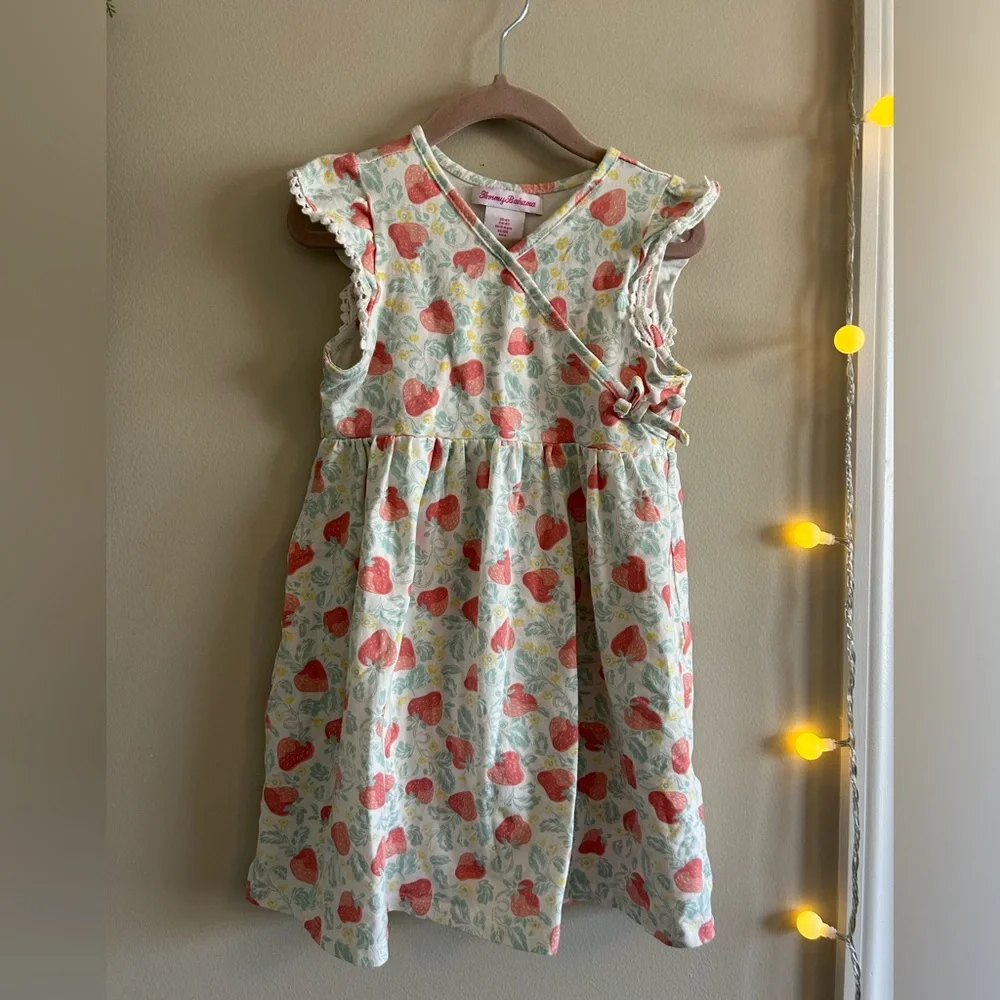 Tommy Bahama Floral Kids Dress with Ruffle Sleeves 4T